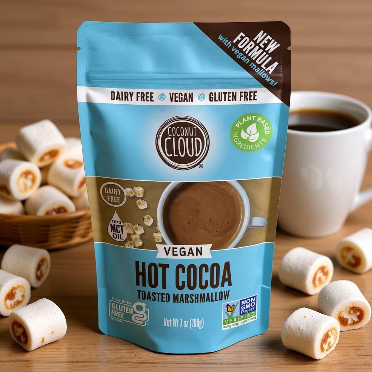 Toasted Marshmallow hot cocoa mix, dairy free 7oz