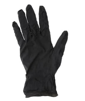 Powder Free Small Black Nitrile Gloves - Image 1