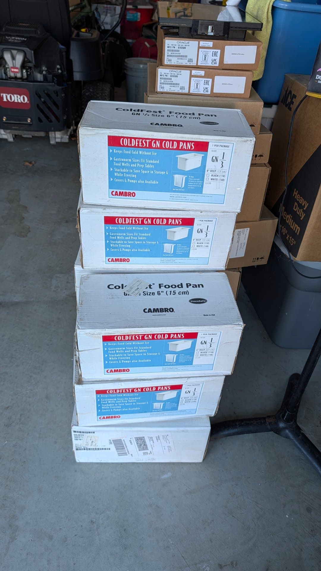 Cambro ColdFest 36CF148 Food Pan Carrier GN 1/3 6 in White Non-Electric